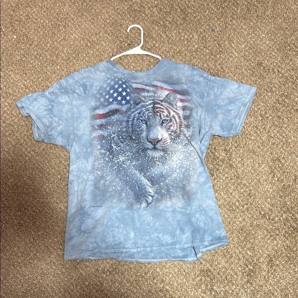 Blue Tiger Graphic Kids T-Shirt